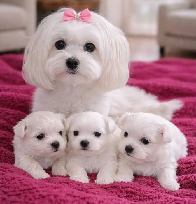 Цуценята мальтезе, готові до переїзду